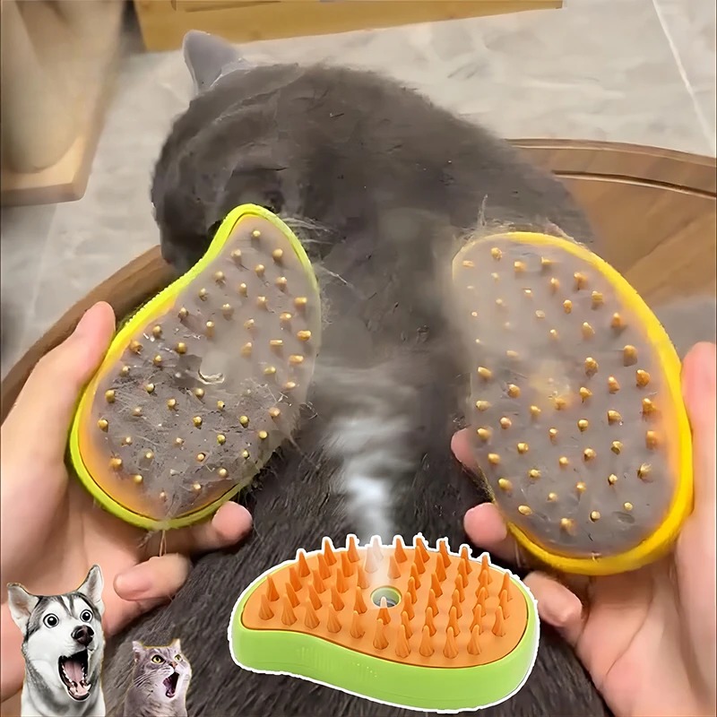 Cat Steam Brush Electric Spray - Pet Supplies Grooming Hours recensie en prijs