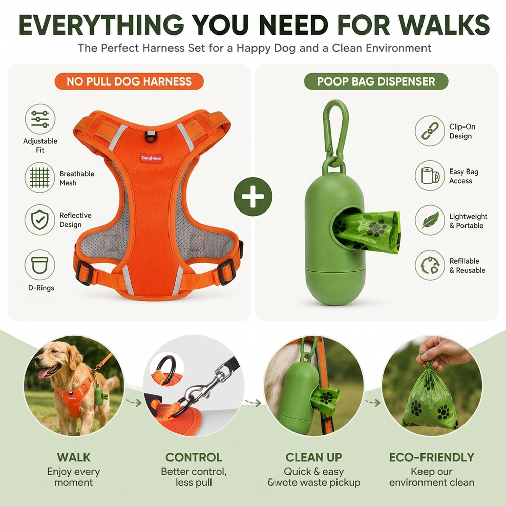 Pet Dog Harness Set with Poop  - Pet Supplies Stores recensie en prijs