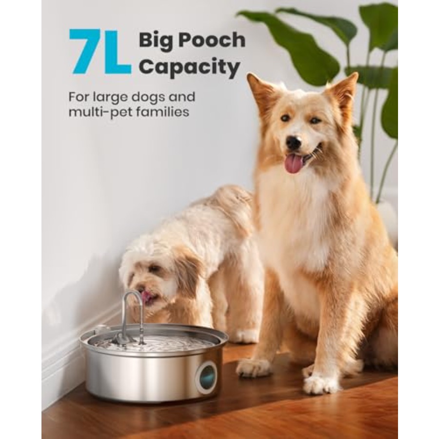 Dog Water Fountain Stainless S - Pet Water Fountain recensie en prijs