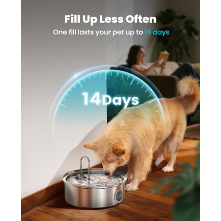 Dog Water Fountain Stainless S - Pet Water Fountain recensie en prijs