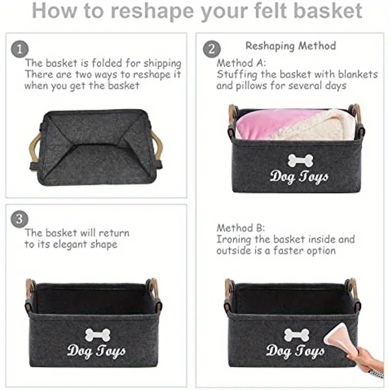 Felt pet toy box, dog toy box, - Pet Supplies Stores recensie en prijs