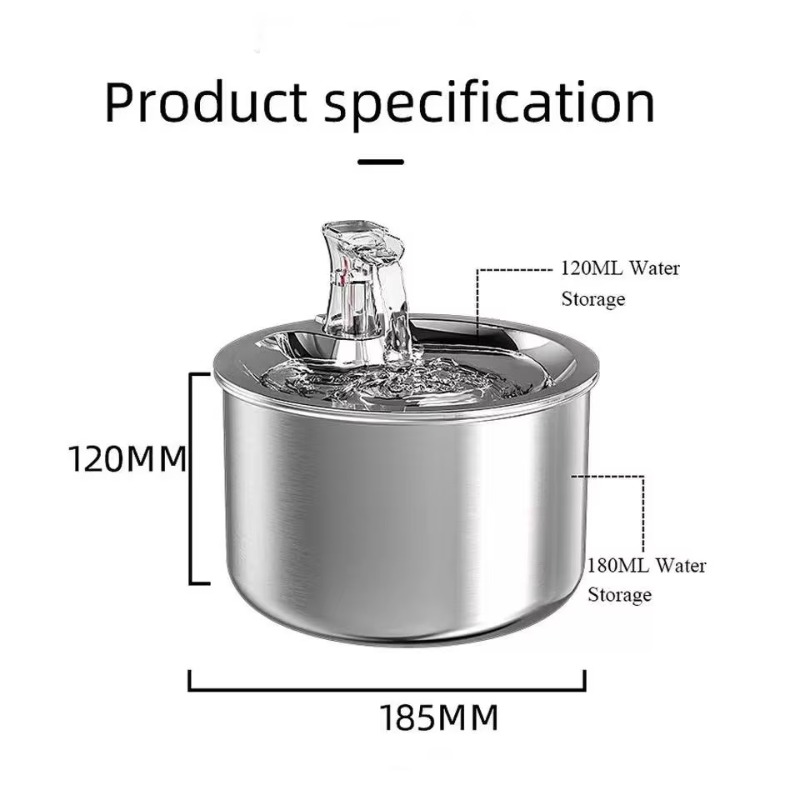 Design Stainless Steel Pet Wat - Pet Water Fountain recensie en prijs