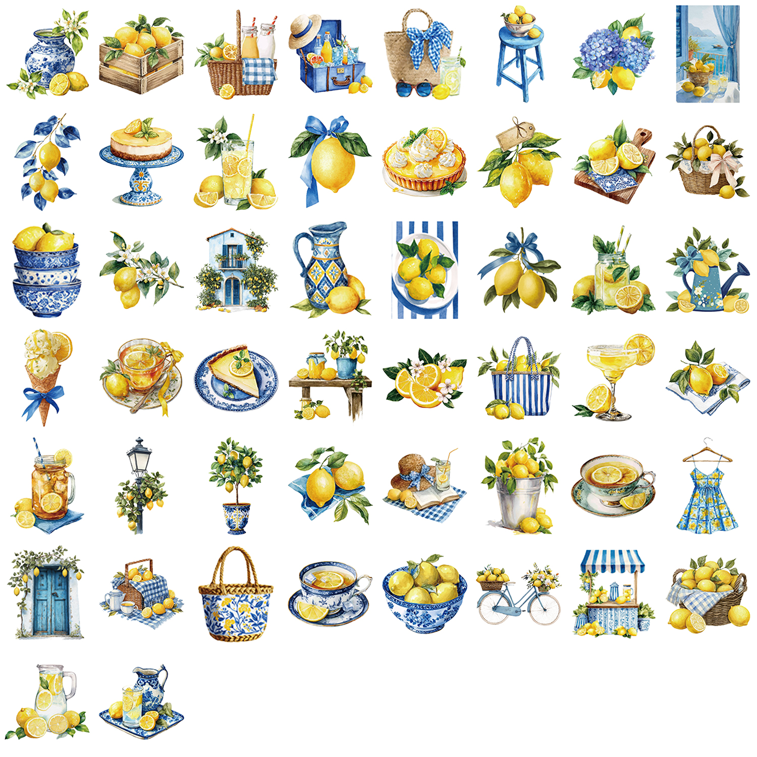 50Pcs Lemon Theme Stickers PET - Pet Supplies Stores recensie en prijs