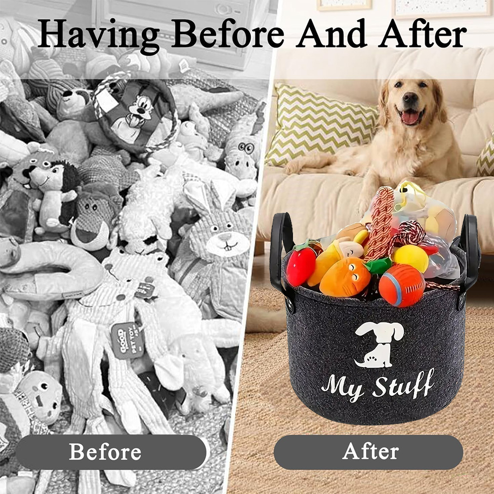 Felt Pet Toy Box Pet Toy Stora - Pet Supplies Stores recensie en prijs